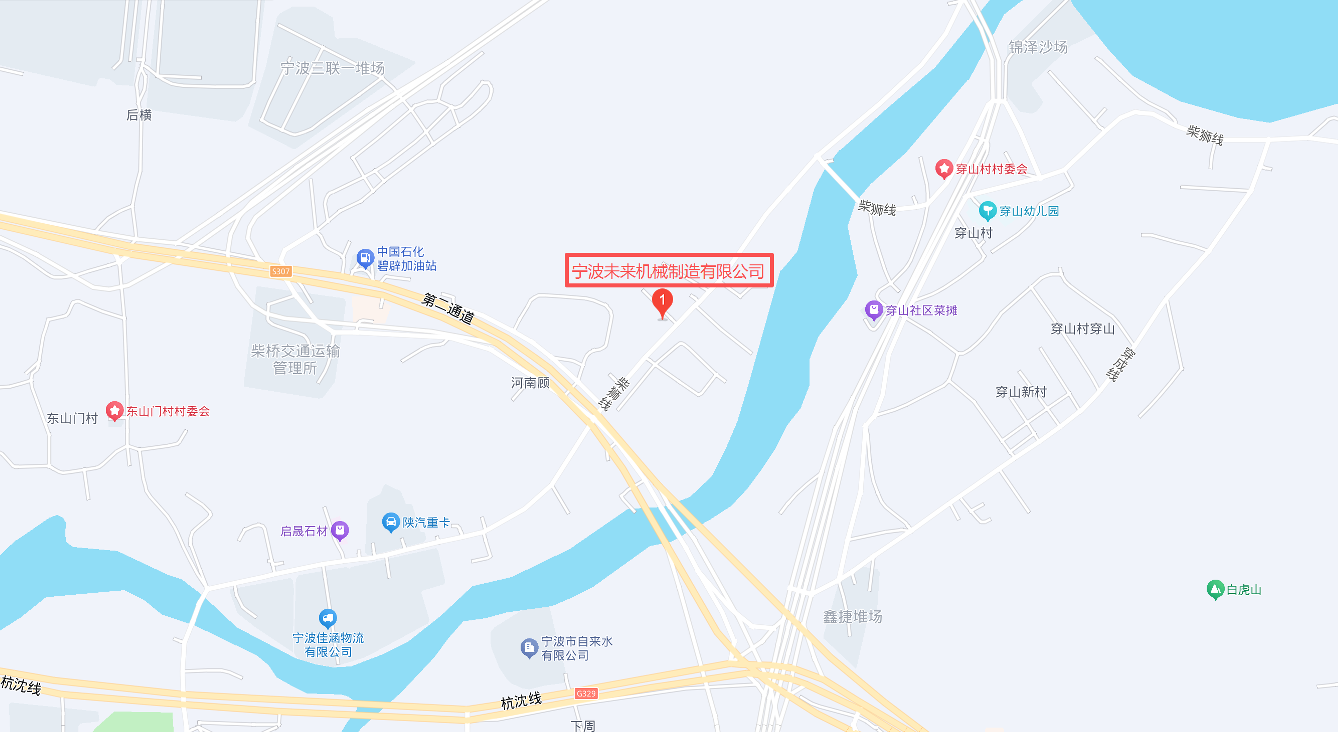 宁波未来机械制造有限公司工厂位置地图